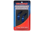 Rear Axle Carriers 6061-T6 Aluminum, Left & Right (Blue-Anodized)