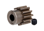 12-T Pinion Gear (1.0 Metric Pitch) (Fits 5mm Shaft)/ Set Screw (Use only with Steel Spur Gears)