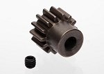 14-T Pinion Gear (1.0 Metric Pitch) (Fits 5mm Shaft)/ Set Screw (Use only with Steel Spur Gears)