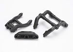 Wheelie Bar Mounts/ Rear Skidplate (Black)