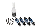 Shocks, Aluminum (Blue-Anodized) (Assembled with Springs) (4), 1/18 LaTrax® Rally
