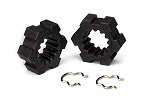 Hex Wheel Hubs (2) with Clips, X-Maxx®
