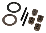 Spider Gear Shaft (2)/ Spacers (4)/16x23.5x.5 Stainless Washer (2) (For #TRA7781X Aluminum Differential Carrier), X-Maxx®