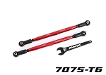 Front Toe Links (Anodized 7075-T6 Aluminum TUBES) (2) (For use with #7895 X-Maxx® WideMaxx® Suspension Kit)