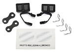 Side Mirrors, Retainers, & Body Clips (Black or Chrome)