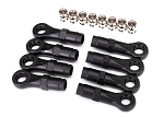Rod Ends, Extended (Standard (4), Angled (4))/ Hollow Balls (8) (For use with TRX-4® Long Arm Lift Kit)