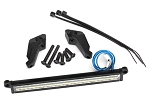 Front LED Light Bar (High-Voltage) (52 White LED's, Double Row, 100mm Wide)