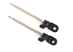 72mm Steel Shock Shaft (Chrome Finish) (2), Rod Ends & Hollow Balls