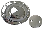 Chrome Clutch Cover Derby & Primary Inspection Cover Plate for Harley-Davidsons
