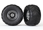 Terra Groove Dual Profile Tires with Foam Inserts on Chrome Wheels (2WD Electric Rear)