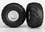 Terra Groove Dual Profile Tires with Foam Inserts on Satin Chrome Wheels (2WD Electric Rear)