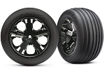 Ribbed Tires with Foam Inserts on All-Star Wheels, Chrome or Black Chrome, 2.8