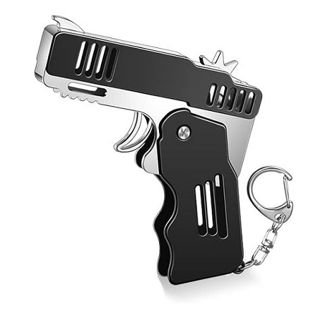 Mini Rubber Band Pistol / Keychain