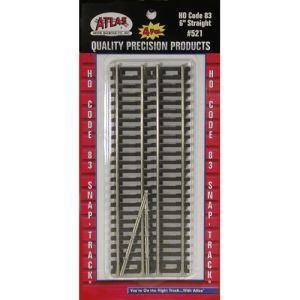 HO Code 83 6'' Straight/4pc 