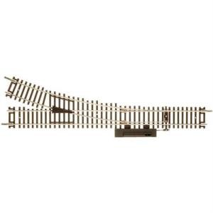 HO Code 83 22'' Radius LH Manual Switch 