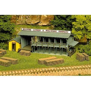 HO Lumber Yard & Office Kit 