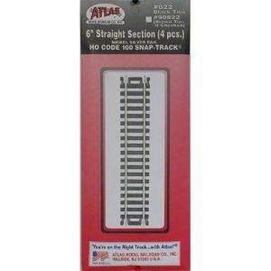 HO Code 100 6'' Straight/4pk 