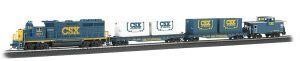 HO Coastliner CSX Diesel Freight Set/GP40 