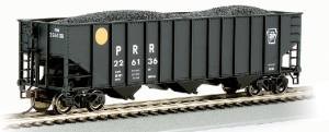 HO 100t 3-Bay Hopper PRR #223138/Yellow Ball 