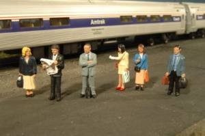 HO Standing Platform Passengers/6pc 