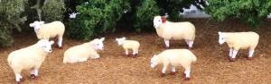 HO Sheep/7pc 