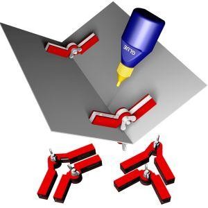 HO Magnetic Adjustable Snap & Glue Set/2 clamps 