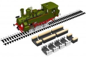 HO Rollers & Drive Wheel Cleaners/4 rollers & 4 cleaners 