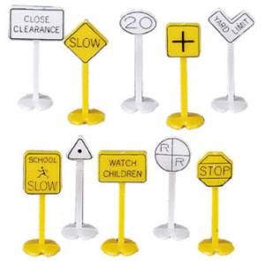 HO RR & Street Signs/24pc 