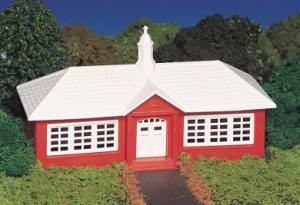 HO Plasticville School House 
