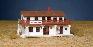 HO Plasticville Saloon & Barber Shop 