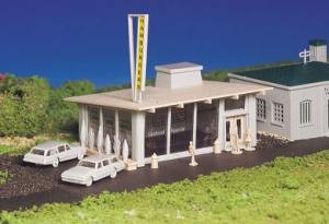 HO Plasticville Drive-In Hamburger Stand 