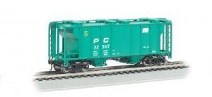 HO PS-2 2-Bay Cvd.Hopper PC/grn 