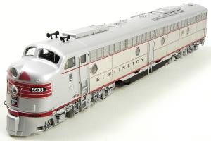 HO E8A Diesel CB&Q #9964/Red Stainless Steel/DCC 
