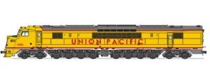 HO Centipede Diesel UP #1600A/1601A/yel&gry/DCC 