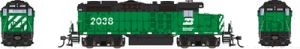 HO P4 GP20 Diesel BN #2038/grn&blk DC/DCC Sound 