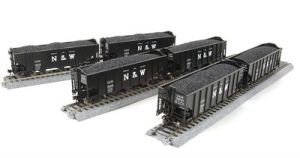 HO H2a 3-Bay Hopper 6pk S N&W w/24'' Letters 