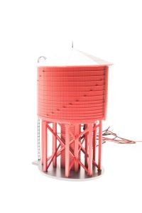 HO Operating Water Tower w/Sound Unlttrd/Barn Red 