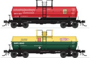 HO 6000g Tank Car Variety 2pk/Columbia SOU & Dupont 