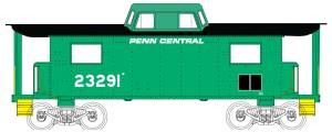HO N8 Caboose PC #23291/Plain 