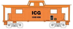 HO N8 Caboose ICG #199106/Thick Lettering 