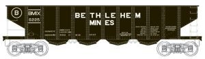 HO H21 4-Bay Hopper Bethlehem Mines #6225/Clamshell Doors 
