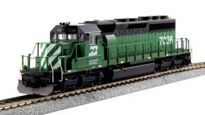 HO Unitrack Starter Set - SD40-2 Mid BN w/MAXI-IV 