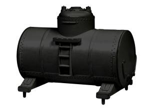 HO Tank Containers 4pk - black 