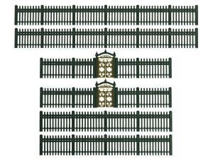HO Iron Fence - Green 