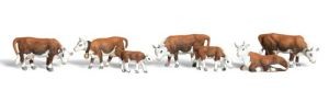 HO Hereford Cows 
