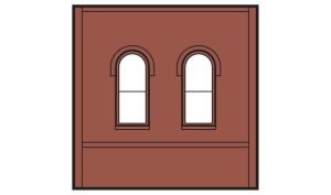 HO DPM Dock Level Wall Arched Windows 