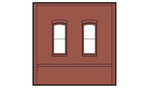 HO DPM Dock Level Wall Rectangular Windows 