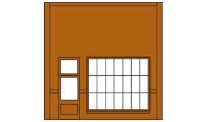 HO DPM Street Level Wall Steel Sash Entry 