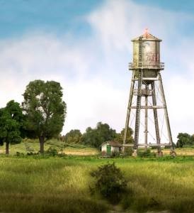 HO B/U Rustic Water Tower 