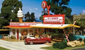 HO Pre-Fab D's Diner 
